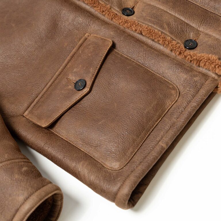 Manteau “Ranch” Cognac Shearling Coat