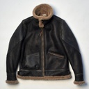 Veste &quot;“Aviatore” B-3 Vintage Black Shearling Jacket