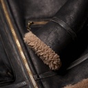 Veste &quot;“Aviatore” B-3 Vintage Black Shearling Jacket