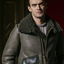 Veste &quot;Aviatore&quot; B3 Badalassi Muschio Shearling Jacket