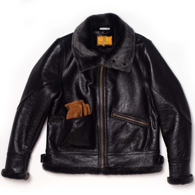 Veste “Aviatore” B-3 Black Shearling Jacket