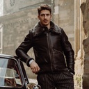 Veste “Aviatore” B-3 Black Shearling Jacket