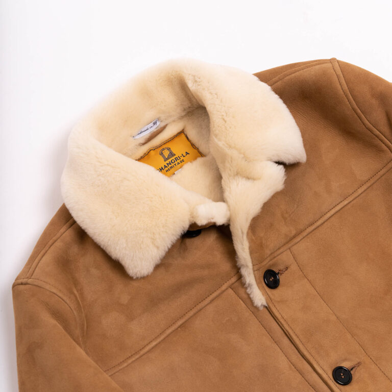 Manteau &quot;Enzo&quot; Sabbia Shearling Car Coat