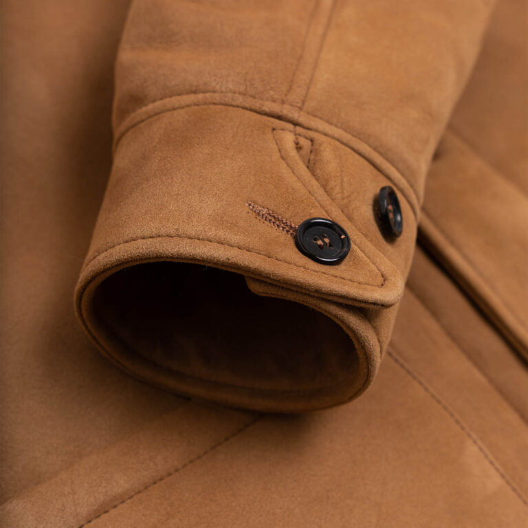 Manteau &quot;Enzo&quot; Sabbia Shearling Car Coat