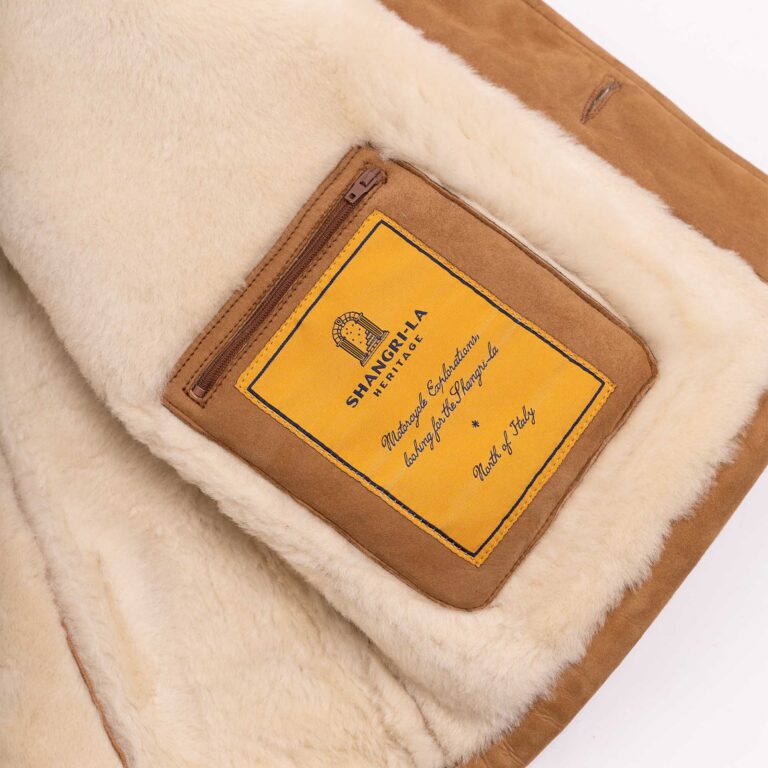 Manteau &quot;Enzo&quot; Sabbia Shearling Car Coat