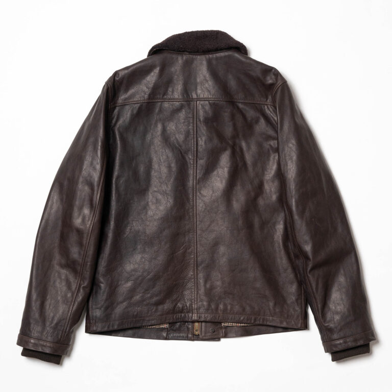 Veste &quot;“Deck” N-1 Testa di Moro Leather Jacket