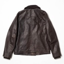 Veste &quot;“Deck” N-1 Testa di Moro Leather Jacket