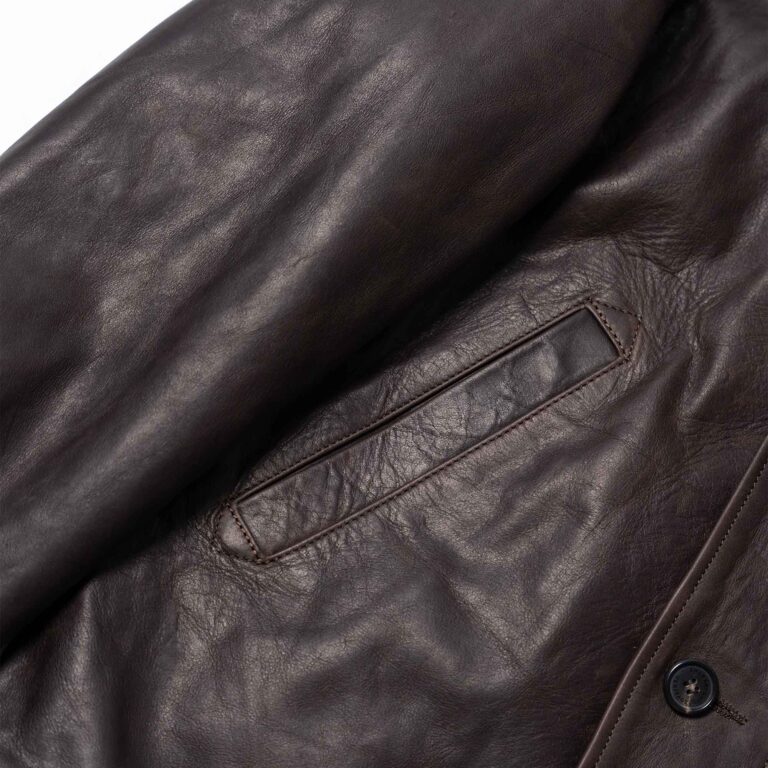 Veste &quot;“Deck” N-1 Testa di Moro Leather Jacket