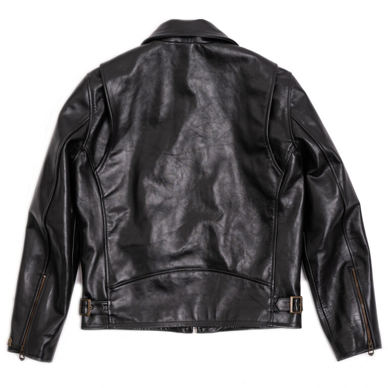 Veste &quot;Varenne&quot; Black Horsehide Leather Jacket