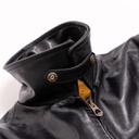 Veste &quot;Varenne&quot; Black Horsehide Leather Jacket