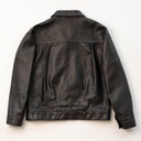 Veste “Type I” Black Tea-Core Horsehide Maryam® Leather Jacket