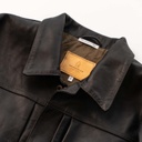 Veste “Type I” Black Tea-Core Horsehide Maryam® Leather Jacket