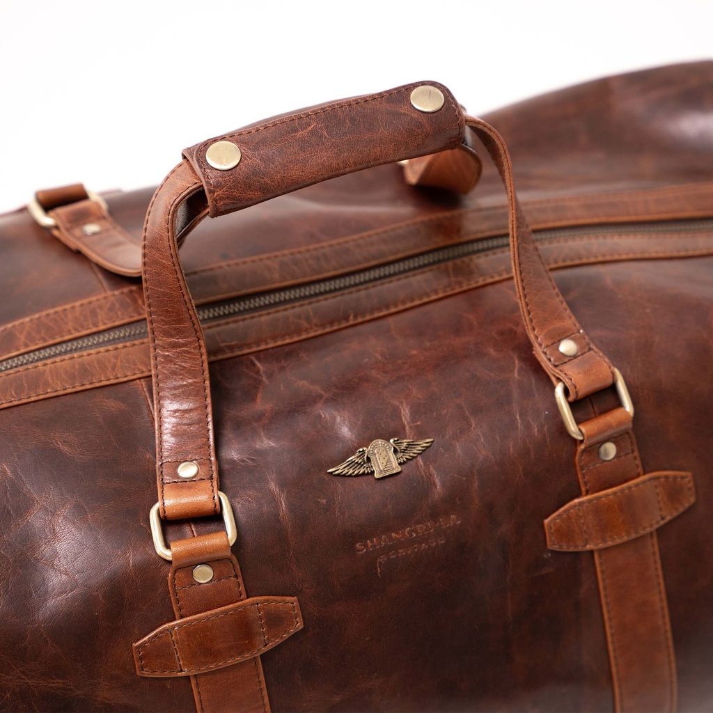 Sac “Nomad” Whiskey Leather Travel Bag