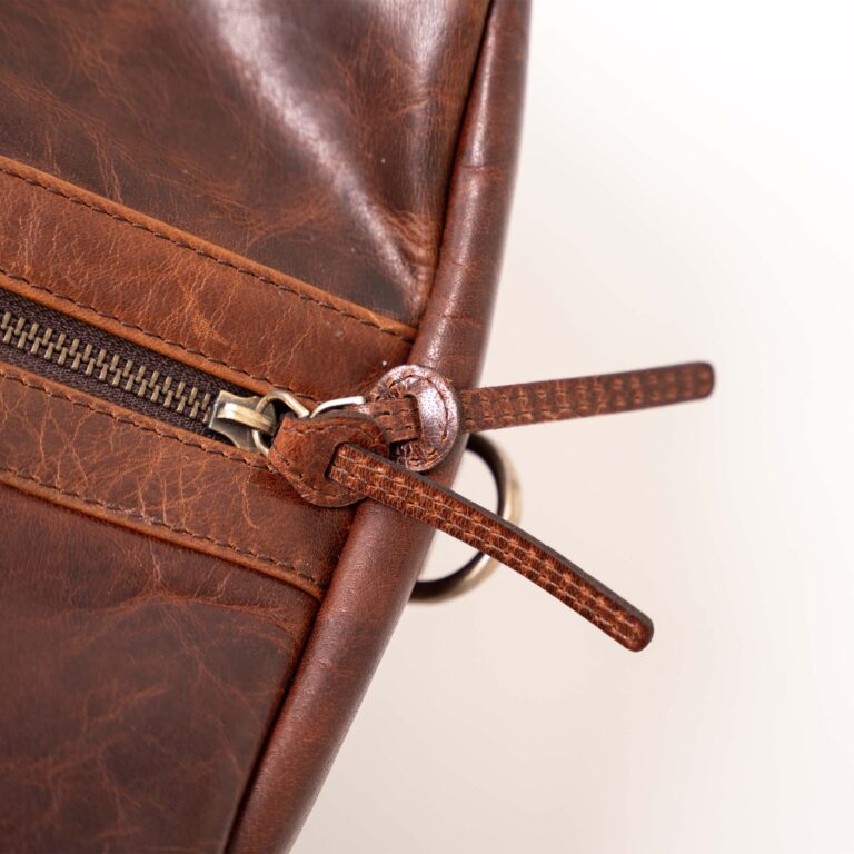 Sac “Nomad” Whiskey Leather Travel Bag