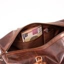 Sac “Nomad” Whiskey Leather Travel Bag