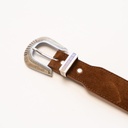 Ceinture &quot;Rodeo&quot; Cognac Suede Western Belt
