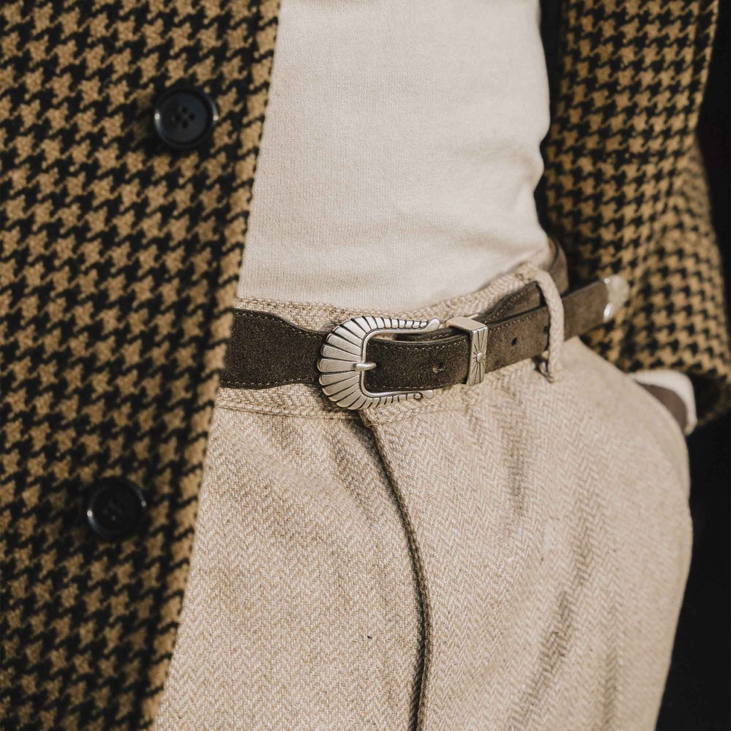 Ceinture “Wild Star” Suede Western Belt