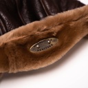 Chapeau &quot;Aviatore&quot; B3 Seal Brown Shearling Hat
