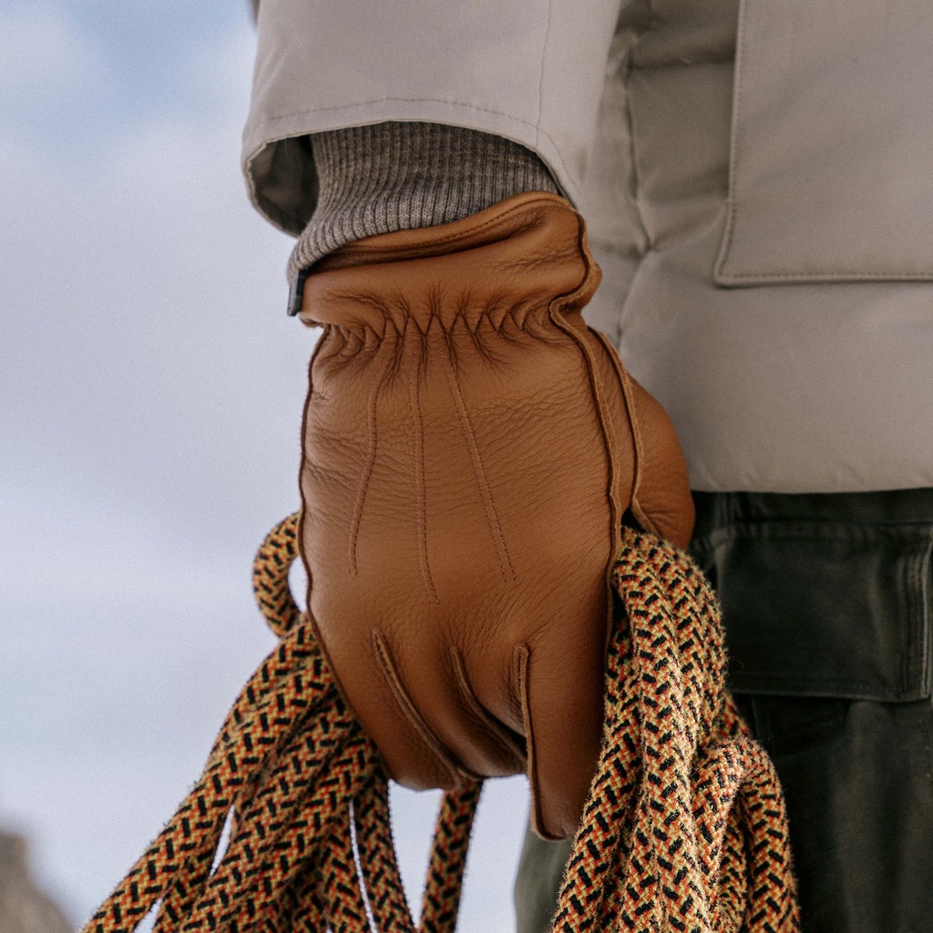 Gants &quot;Hunter&quot; Cognac Deerskin Gloves