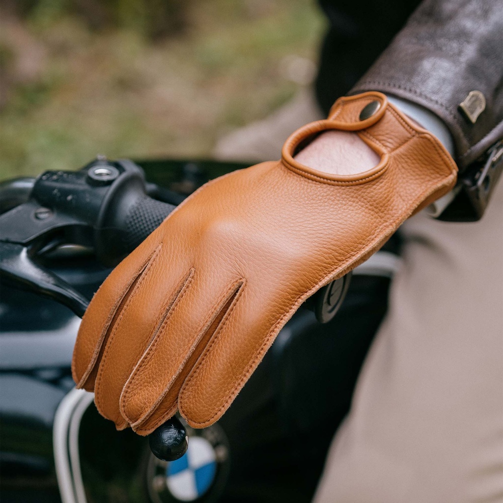 Gants &quot;Romeo&quot; Cognac Deerskin Gloves
