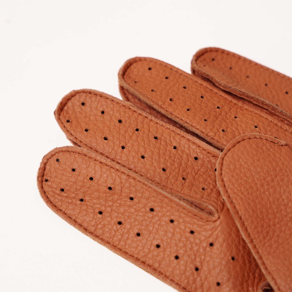 Gants &quot;Romeo&quot; Cognac Deerskin Gloves