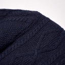 Pull &quot;Steve&quot; Navy Blue Merino Wool Sweater
