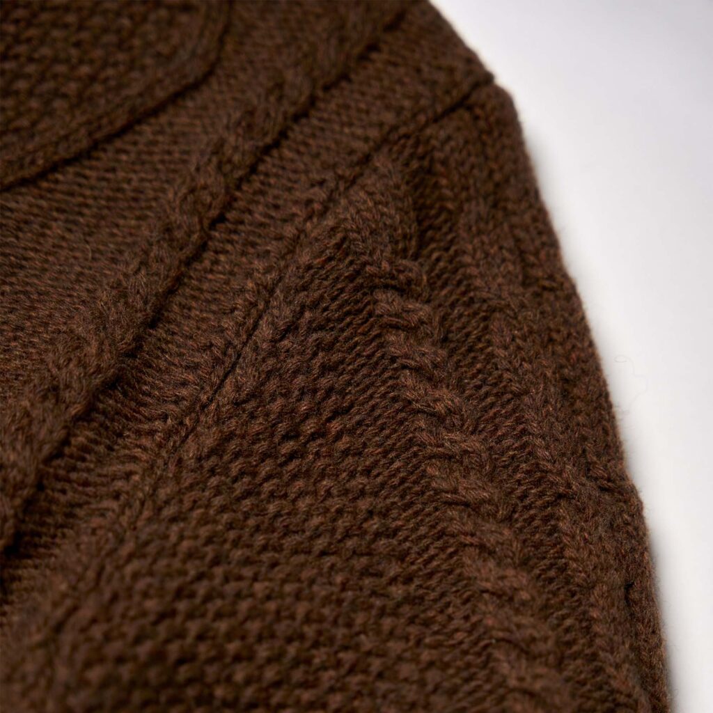 Pull &quot;Steve&quot; Brown Wool Sweater