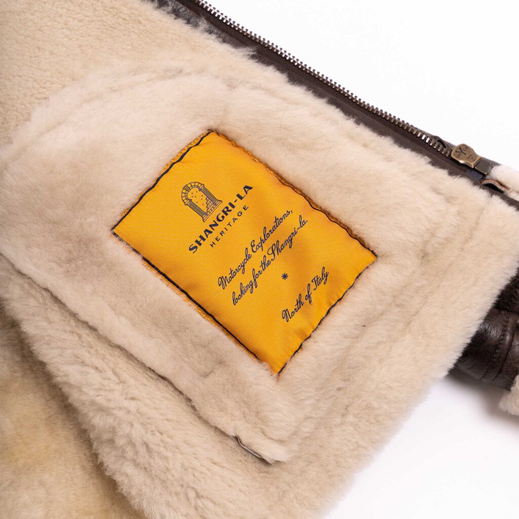 Veste &quot;Aviatore&quot; Women's Testa di Moro Shearling Jacket