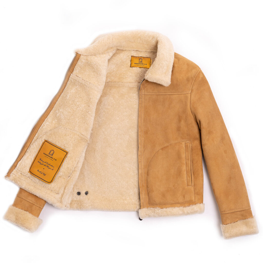 Veste “Aviatore” Women’s Sabbia Shearling Jacket