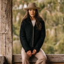 Veste &quot;Aviatore&quot; Women's Black Shearling Jacket