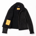Veste &quot;Aviatore&quot; Women's Black Shearling Jacket