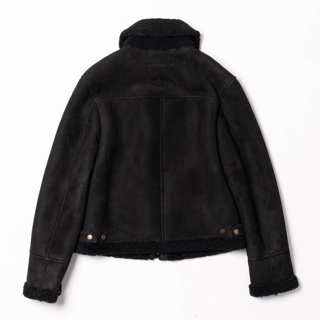 Veste &quot;Aviatore&quot; Women's Black Shearling Jacket