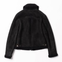 Veste &quot;Aviatore&quot; Women's Black Shearling Jacket