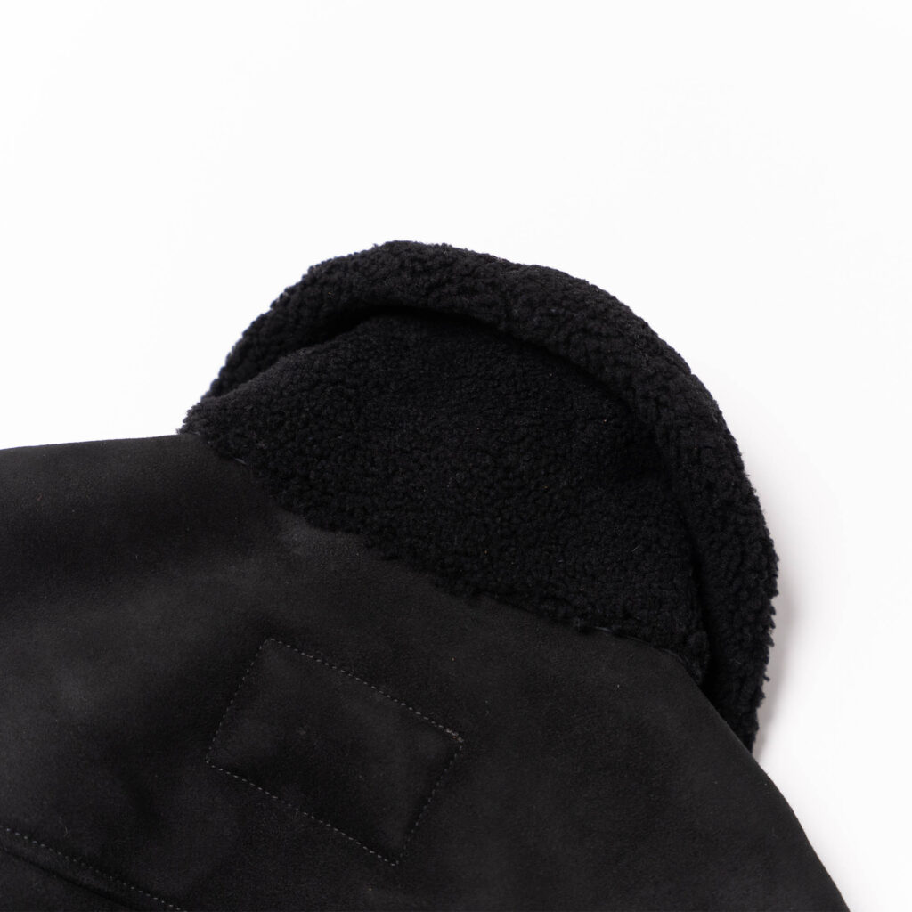 Veste &quot;Aviatore&quot; Women's Black Shearling Jacket