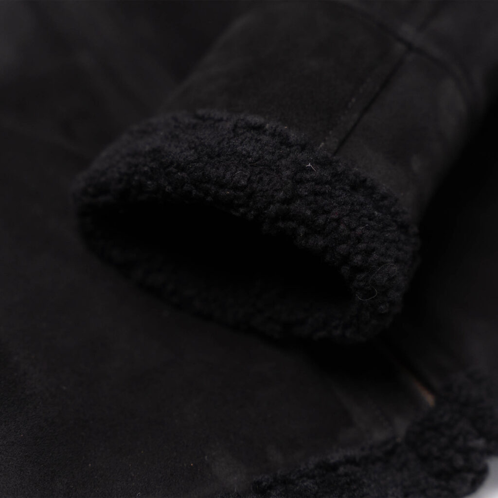 Veste &quot;Aviatore&quot; Women's Black Shearling Jacket