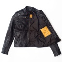 Veste “Café Racer” Women’s Black Leather Jacket