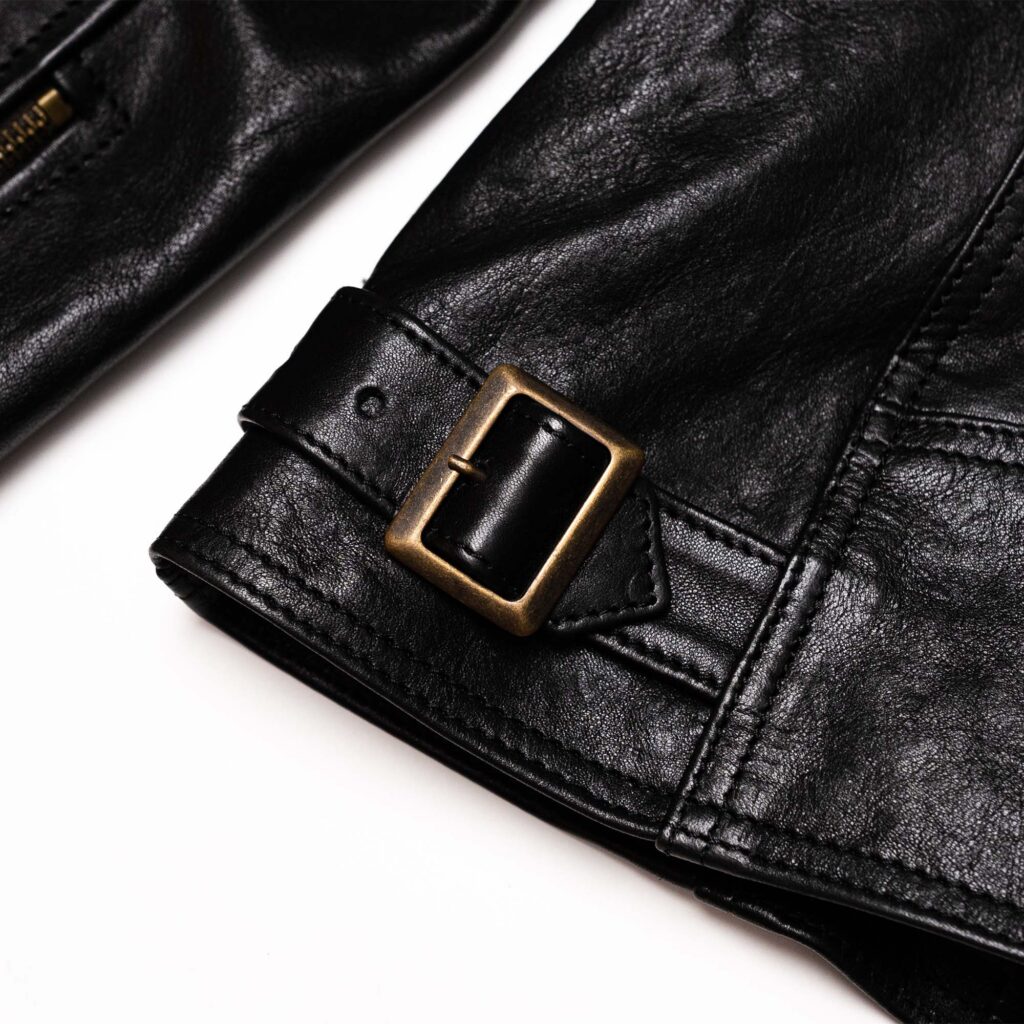 Veste “Café Racer” Women’s Black Leather Jacket