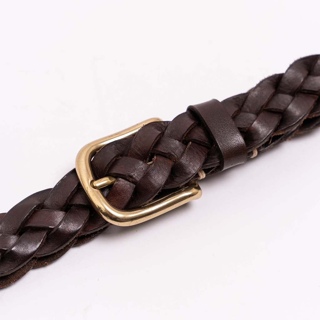 Ceinture &quot;Treccia&quot; Weave Leather Belt