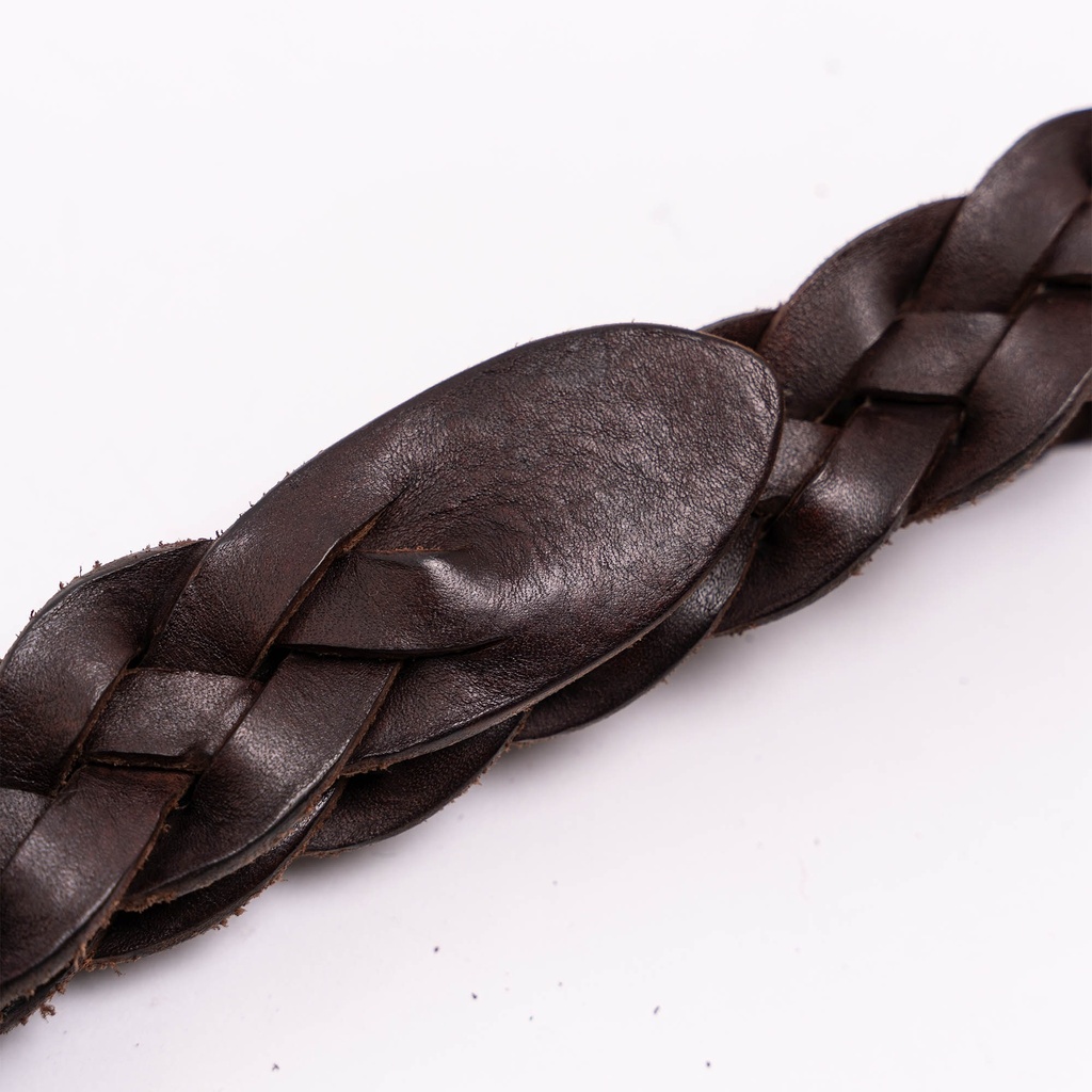 Ceinture &quot;Treccia&quot; Weave Leather Belt