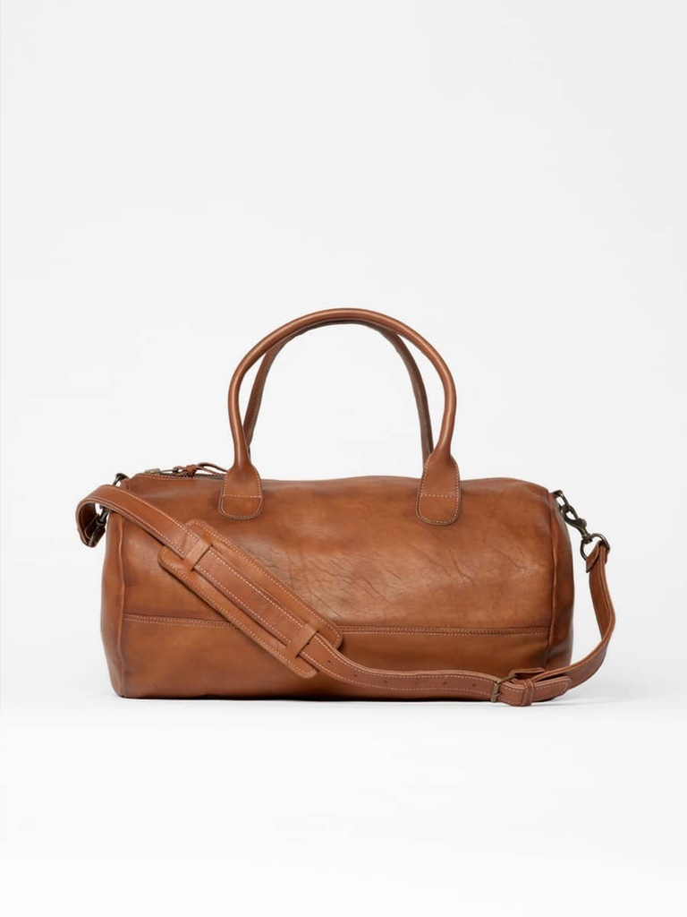 Sac de sport en cuir Cognac