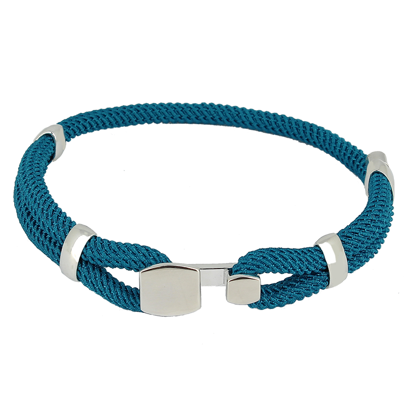 Bracelet torsadé argent massif