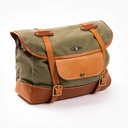Sacoche &quot;Explorator&quot; Army Waxed Canvas Messenger Bag