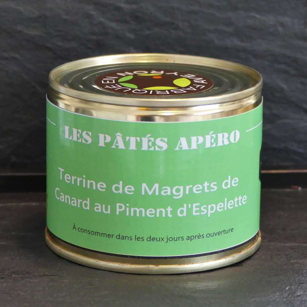 Terrine de Magret de canard au piment d'Espelette 200 g