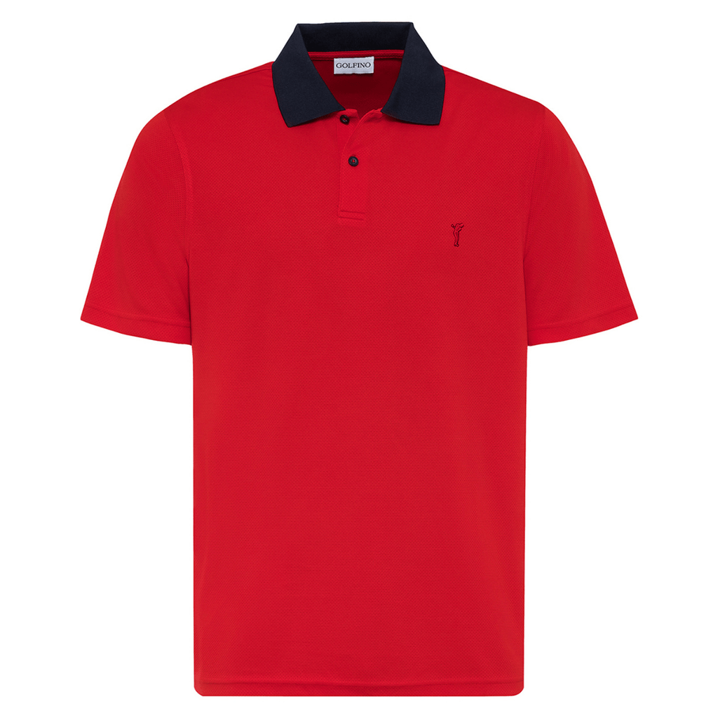 Polo de golf antibactérien et respirant pour homme