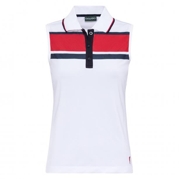 Polo sans manche pour Femme