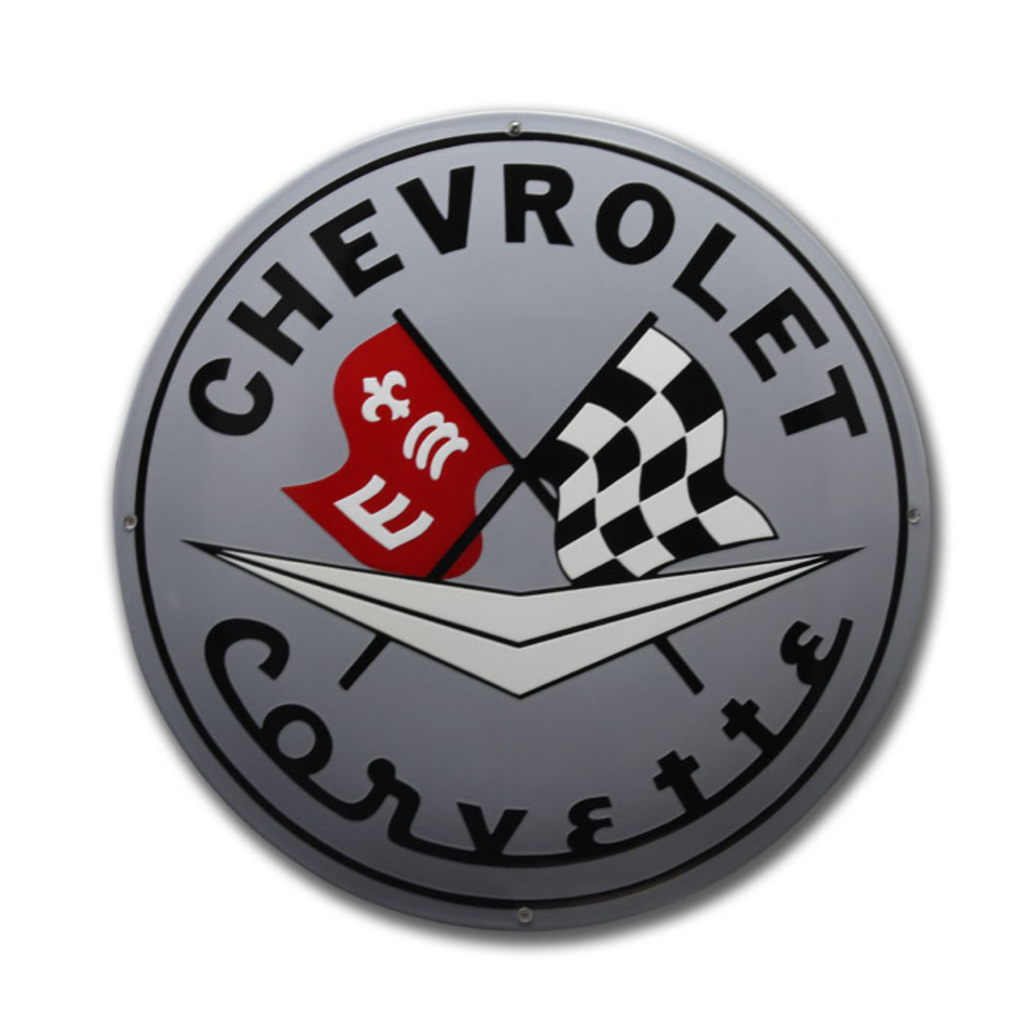 Plaque émaillée Chevrolet Corv