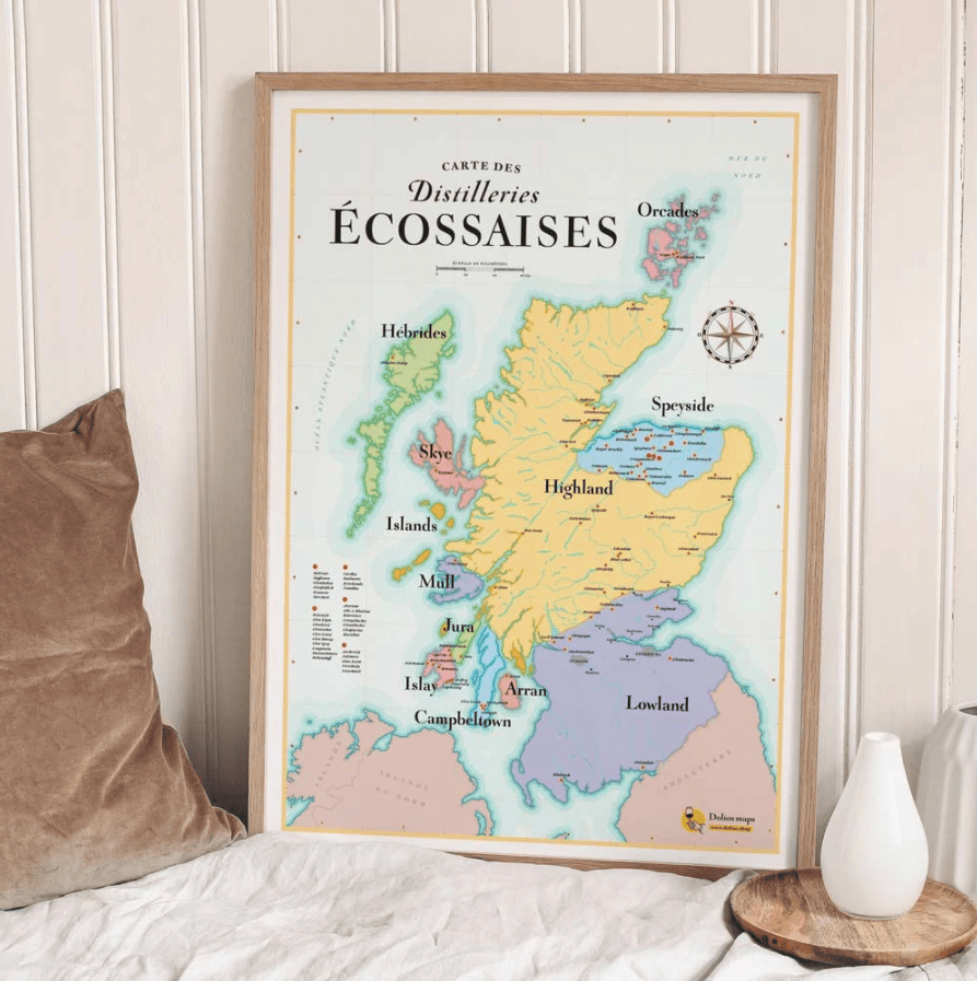 Carte du Whisky Ecossais