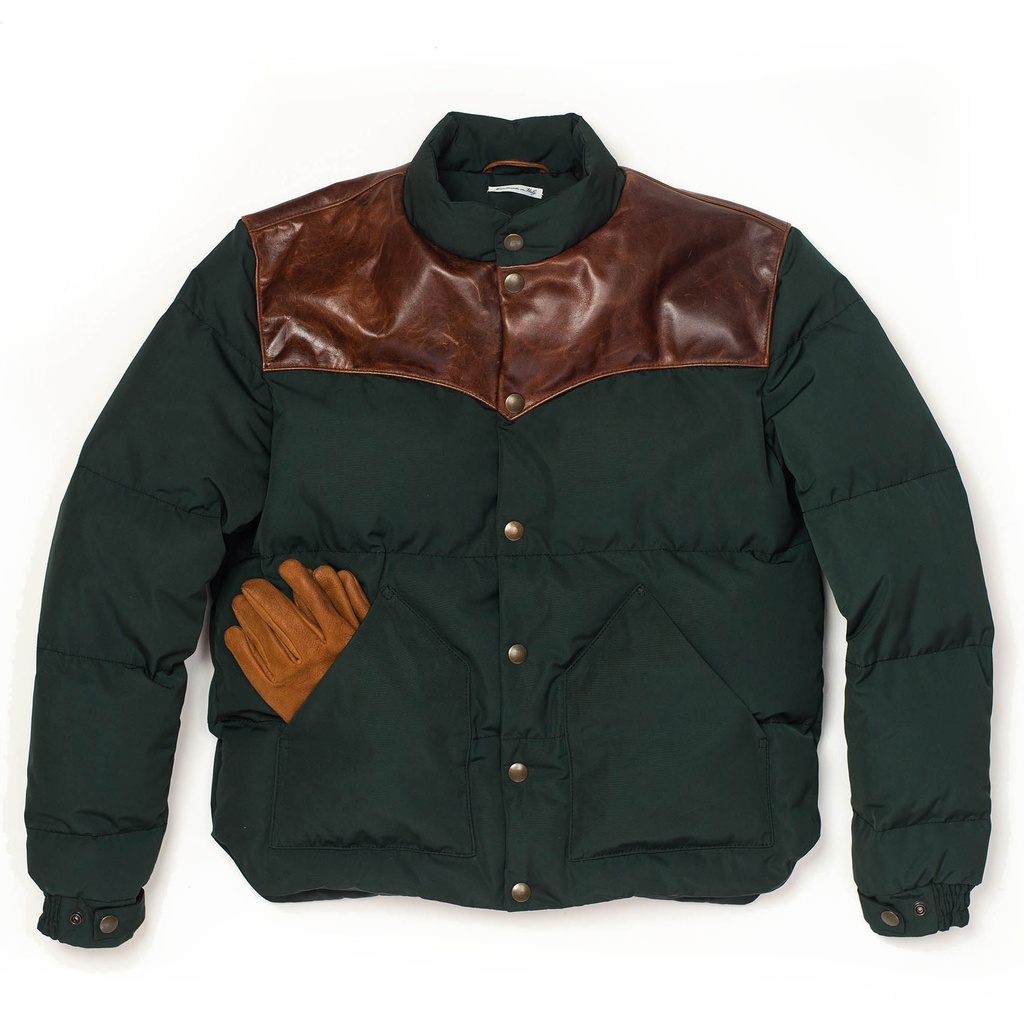 “Bivacco” Forest Green Western Down Jacket