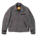 “Varenne” Grey Herringbone Wool Jacket