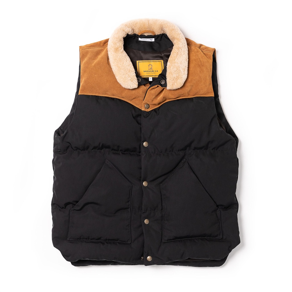 “Bivacco” Black Western Down Vest